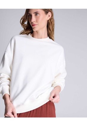 Buzo Para Mujer Cuello Redondo Color Marfil Marca Atmos #31060037