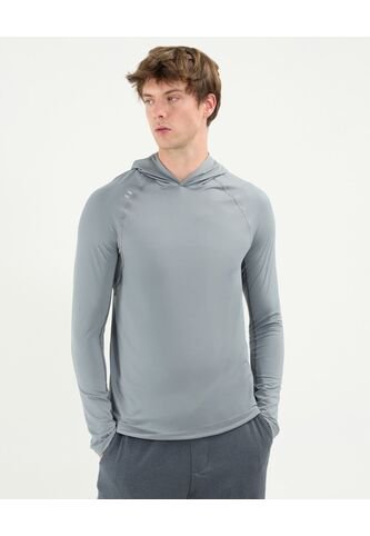 Camiseta Para Hombre Manga Larga Cuello Redondo Color Gris Claro Marca Atmos #32090163 Atmos