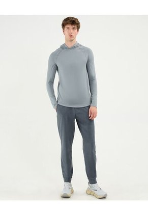 Camiseta Para Hombre Manga Larga Cuello Redondo Color Gris Claro Marca Atmos #32090163