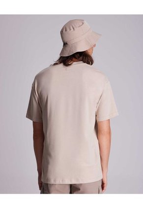 Camiseta Para Hombre Manga Corta Color Beige Marca Atmos #32090120