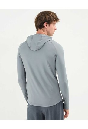 Camiseta Para Hombre Manga Larga Cuello Redondo Color Gris Claro Marca Atmos #32090163