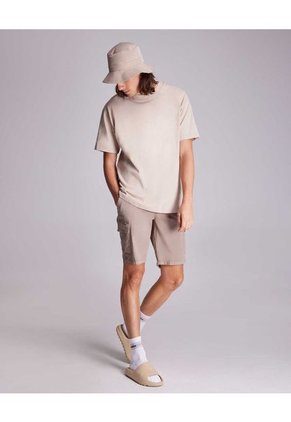 Camiseta Para Hombre Manga Corta Color Beige Marca Atmos #32090120