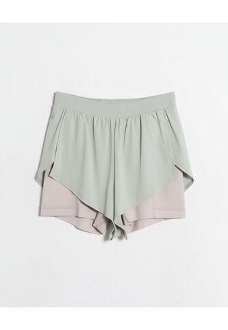 Short  Para Mujer Multiusos Plano Color Verde Marca Atmos #31190107 Atmos