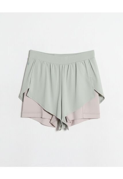 Short  Para Mujer Multiusos Plano Color Verde Marca Atmos #31190107