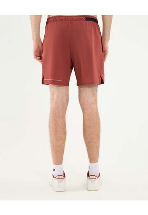 Bermuda Para Hombre Deportiva Largo Color Terracota Marca Atmos #32100070