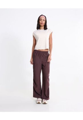 Camiseta  Para Mujer Manga Corta Cuello Redondo Color Beige Marca Atmos #31090342