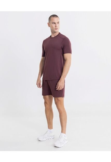 Bermuda  Para Hombre Deportiva Medio Color Vino Marca Atmos #32100163