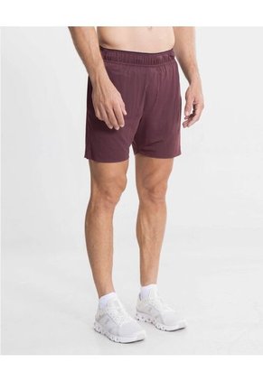 Bermuda Para Hombre Deportiva Medio Color Vino Marca Atmos #32100163