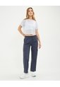Pantalón Cargo Rompevientos Para Mujer  Deportiva  Color Azul Marca Atmos de Atmos