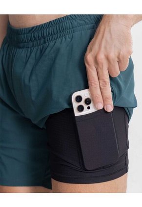 Bermuda  Para Hombre Biker Interno Largo Color Verde Marca Atmos #32100146