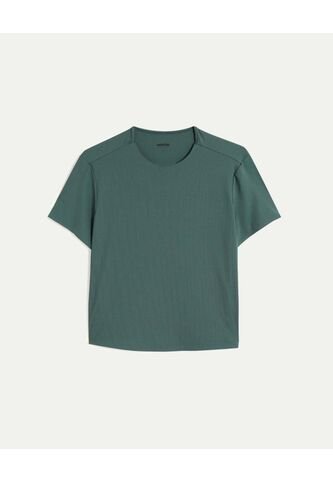 Camiseta Para Mujer Manga Corta Cuello Redondo Color Verde Marca Atmos #31090311 Atmos