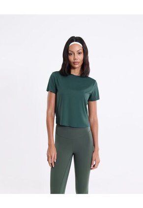 Camiseta Para Mujer Manga Corta Cuello Redondo Color Verde Marca Atmos #31090311