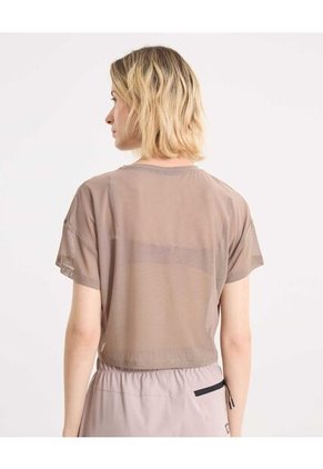 Camiseta Para Mujer Manga Corta Cuello Redondo Color Café Marca Atmos #31090328