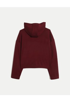Buzo Para Mujer Hoodie Color Vino Marca Atmos #31060088