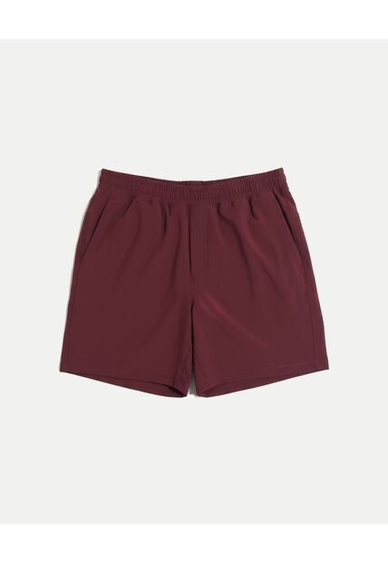 Bermuda  Para Hombre Deportiva Largo Color Vino Marca Atmos #32100150