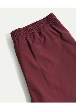 Bermuda  Para Hombre Deportiva Largo Color Vino Marca Atmos #32100150