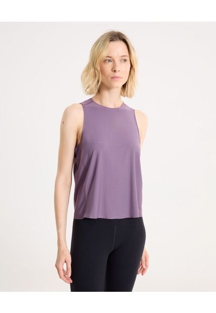 Camiseta Para Mujer Manga Sisa Cuello Redondo Color Morado Marca Atmos #31090244