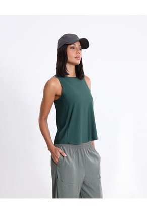 Camiseta Para Mujer Manga Sisa Cuello Redondo Color Verde Marca Atmos #31090329