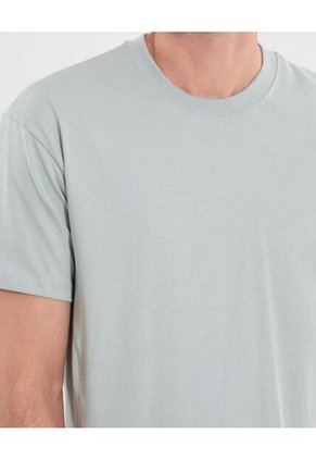 Camiseta Para Hombre Manga Corta Cuello Redondo Color Gris Marca Atmos #32090221