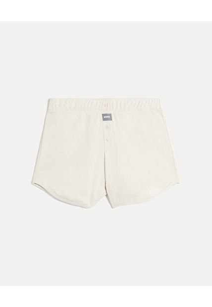 Short Para Mujer Multiusos Punto Color Avena Marca Atmos #31190090