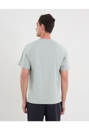Camiseta Para Hombre Manga Corta Cuello Redondo Color Gris Marca Atmos #32090221