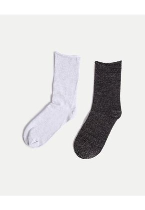 Medias X2 Para Mujer Caña Media Color Surtido Marca Atmos #31980058