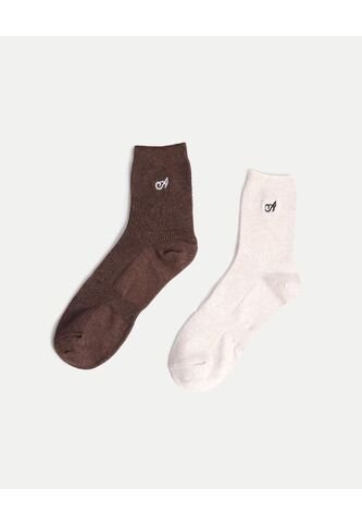 Medias X2 Para Mujer Caña Media Color Surtido Marca Atmos #31980051 Atmos