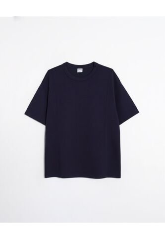 Camiseta  Para Hombre Manga Corta Cuello Redondo Color Azul Marca Atmos #32090293 Atmos