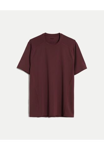 Camiseta  Para Hombre Manga Corta Cuello Redondo Color Vino Marca Atmos #32090269 Atmos