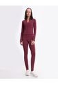 Buzo Ajustado Cuello Alto Training Aerius Skin  Para Mujer Vino Atmos de Atmos