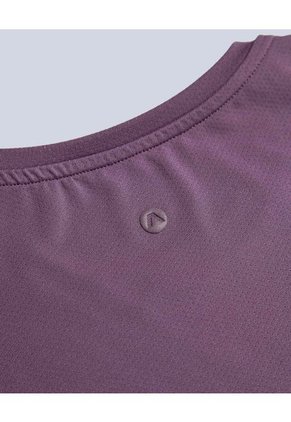 Camiseta Para Mujer Manga Corta Cuello Redondo Color Morado Marca Atmos #31090239