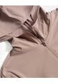 Chaqueta Deportiva Hoodie Básica  Para Mujer Café Atmos de Atmos