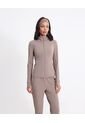 Chaqueta Deportiva Hoodie Básica  Para Mujer Café Atmos de Atmos