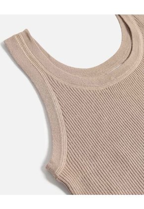 Camiseta Para Mujer Manga Sisa Cuello Redondo Color Café Marca Atmos #31090234