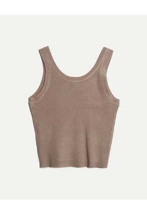 Camiseta Para Mujer Manga Sisa Cuello Redondo Color Café Marca Atmos #31090234