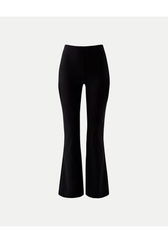 Pantalón Flare Tela Técnica Fluida  Para Mujer Negro Atmos Atmos