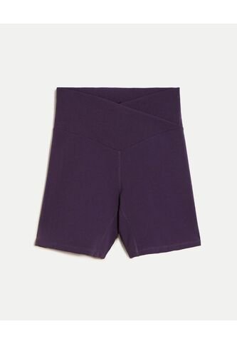 Short Pretina Cruzada Aerius Skin 15 Cm  Para Mujer Uva Atmos Atmos