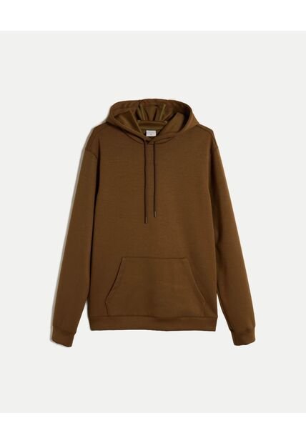 Buzo Hoodie Plush  Para Hombre Café Atmos