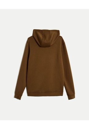 Buzo Hoodie Plush  Para Hombre Café Atmos