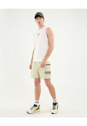 Camiseta Para Hombre Manga Sisa Cuello Redondo Color Marfil Marca Atmos #32090187