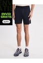 Bermuda Training Medio Biker Ashton  Para Hombre Negro Atmos de Atmos