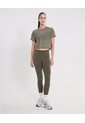 Camiseta Manga Corta En Mesh Para Mujer  Deportiva  Color Verde Marca Atmos de Atmos