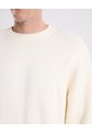 Saco Cuello Redondo Tejido  Para Hombre Crema Atmos de Atmos