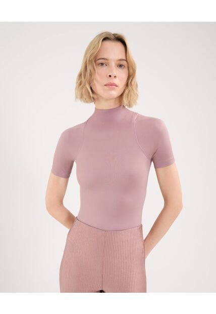 Body Para Mujer Manga Corta Color Lila Marca Atmos #31200011