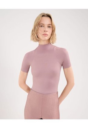 Body Para Mujer Manga Corta Color Lila Marca Atmos #31200011