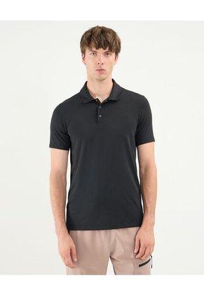 Polo Para Hombre Cuello Maquina Con Bolsillo Color Negro Marca Atmos #32110005