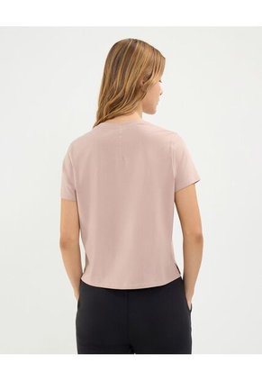Camiseta Para Mujer Manga Corta Cuello Redondo Color Rosado Marca Atmos #31090202