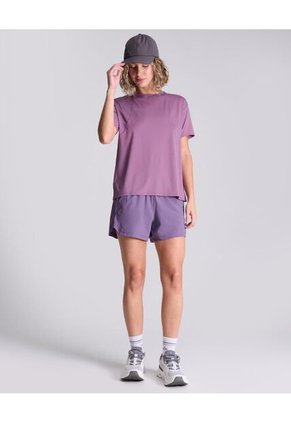 Camiseta Para Mujer Manga Corta Cuello Redondo Color Morado Marca Atmos #31090179