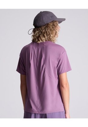 Camiseta Para Mujer Manga Corta Cuello Redondo Color Morado Marca Atmos #31090179