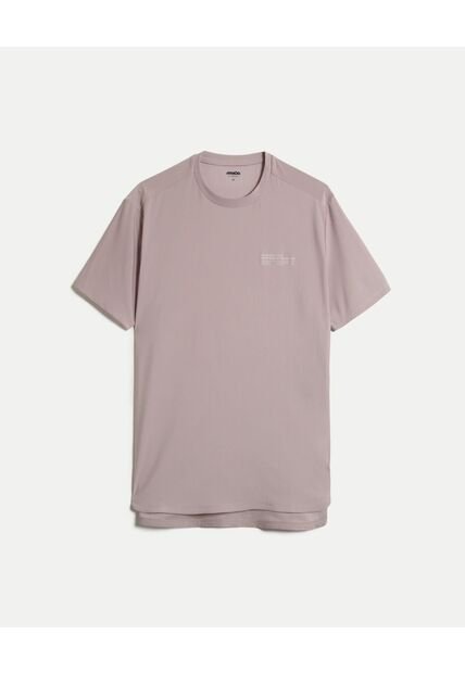 Camiseta Para Hombre Manga Corta Cuello Redondo Color Gris Marca Atmos #32090240